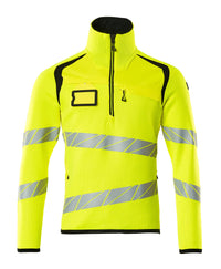 MASCOT® Strickpullover mit kurzem Reißverschluss 19005-351 Hi-vis Gelb/Schwarz
