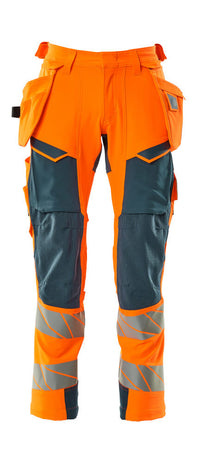 MASCOT® Hose mit Hängetaschen 19031-711 Hi-vis Orange/Dunkelpetroleum