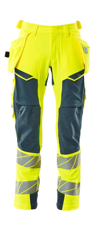 MASCOT® Hose mit Hängetaschen 19031-711 Hi-vis Gelb/Dunkelpetroleum