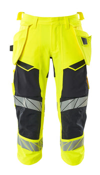MASCOT® Dreiviertel-Hose mit Hängetaschen 19049-711 Hi-vis Gelb/Schwarzblau