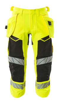 MASCOT® Dreiviertel-Hose mit Hängetaschen 19049-711 Hi-vis Gelb/Schwarz