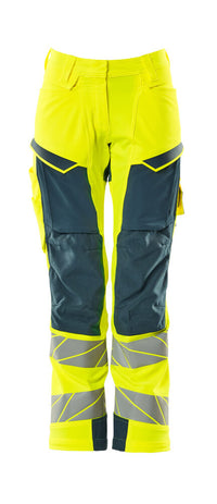 MASCOT® Hose mit Knietaschen 19078-511 Hi-vis Gelb/Dunkelpetroleum