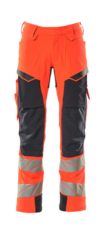 MASCOT® Hose mit Knietaschen 19079-511 Hi-vis Rot/Schwarzblau