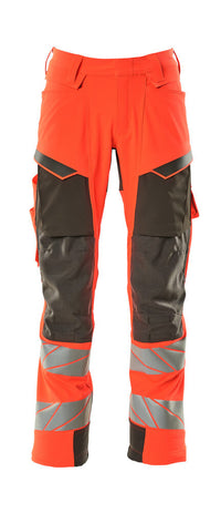 MASCOT® Hose mit Knietaschen 19079-511 Hi-vis Rot/Dunkelanthrazit