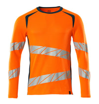 MASCOT® Langarmshirt 19081-771 Hi-vis Orange/Dunkelpetroleum