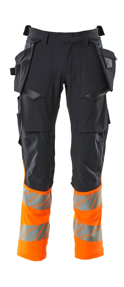 MASCOT® Hose mit Hängetaschen 19131-711 Schwarzblau/Hi-vis Orange