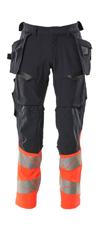 MASCOT® Hose mit Hängetaschen 19131-711 Schwarzblau/Hi-vis Rot