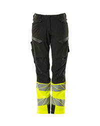 MASCOT® Hose mit Knietaschen 19178-511 Schwarz/Hi-vis Gelb