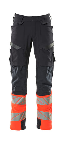 MASCOT® Hose mit Knietaschen 19179-511 Schwarzblau/Hi-vis Rot