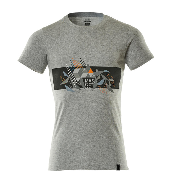MASCOT® T-Shirt 19182-965 Grau-meliert/Hi-vis Orange