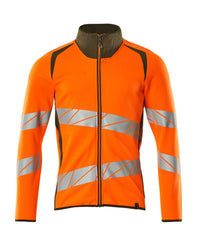 MASCOT® Sweatshirt mit Reißverschluss 19184-781 Hi-vis Orange/Moosgrün