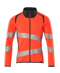 MASCOT® Sweatshirt mit Reißverschluss 19184-781 Hi-vis Rot/Schwarzblau