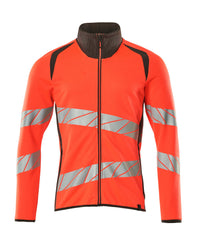 MASCOT® Sweatshirt mit Reißverschluss 19184-781 Hi-vis Rot/Dunkelanthrazit