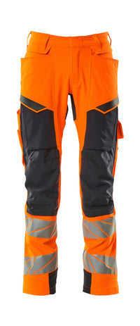 MASCOT® Hose mit Knietaschen 19279-510 Hi-vis Orange/Schwarzblau
