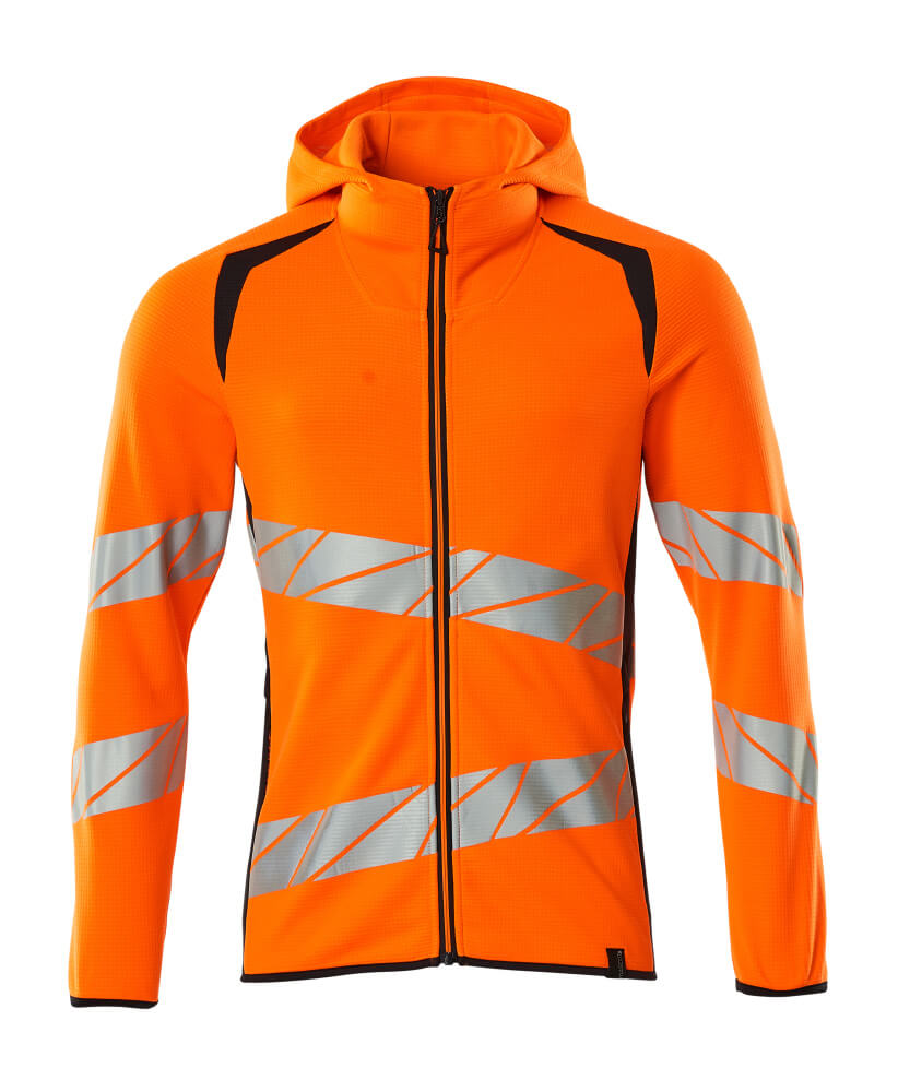MASCOT® Kapuzenpullover mit Reißverschluss 19284-781 Hi-vis Orange/Schwarzblau