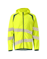 MASCOT® Kapuzenpullover mit Reißverschluss 19284-781 Hi-vis Gelb/Dunkelpetroleum