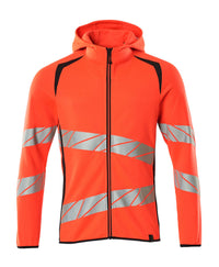 MASCOT® Kapuzenpullover mit Reißverschluss 19284-781 Hi-vis Rot/Schwarzblau