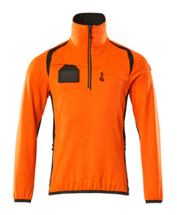 MASCOT® Fleecejacke mit kurzem Reißverschluss 19303-316 Hi-vis Orange/Dunkelanthrazit