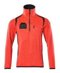 MASCOT® Fleecejacke mit kurzem Reißverschluss 19303-316 Hi-vis Rot/Schwarzblau