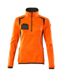 MASCOT® Fleecejacke mit kurzem Reißverschluss 19353-316 Hi-vis Orange/Dunkelanthrazit