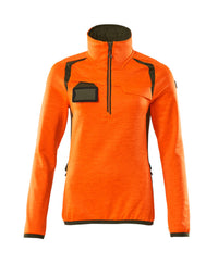 MASCOT® Fleecejacke mit kurzem Reißverschluss 19353-316 Hi-vis Orange/Moosgrün