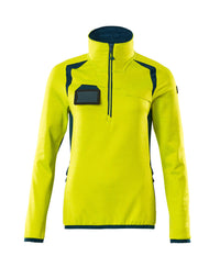 MASCOT® Fleecejacke mit kurzem Reißverschluss 19353-316 Hi-vis Gelb/Dunkelpetroleum