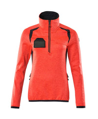 MASCOT® Fleecejacke mit kurzem Reißverschluss 19353-316 Hi-vis Rot/Schwarzblau