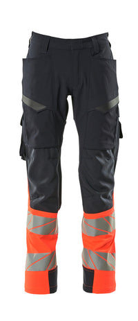 MASCOT® Hose mit Schenkeltaschen 19379-510 Schwarzblau/Hi-vis Rot