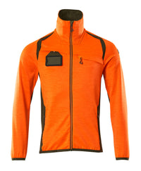 MASCOT® Fleecejacke 19403-316 Hi-vis Orange/Moosgrün