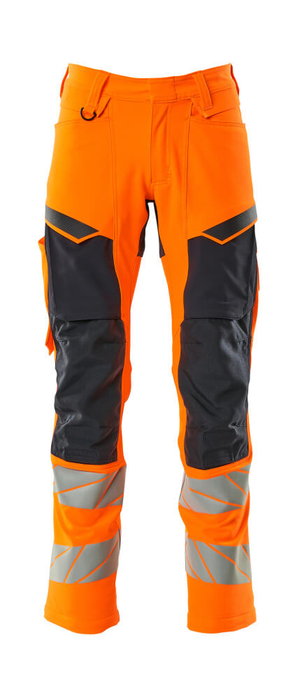 MASCOT® Hose mit Knietaschen 19479-711 Hi-vis Orange/Schwarzblau