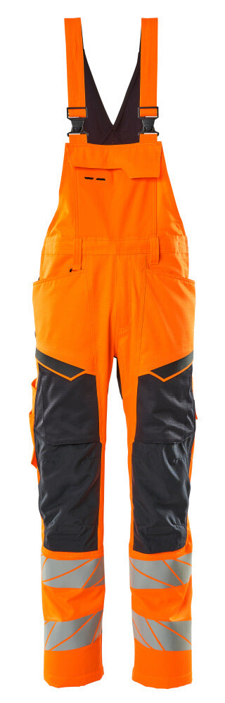 MASCOT® Latzhose mit Knietaschen 19569-236 Hi-vis Orange/Schwarzblau