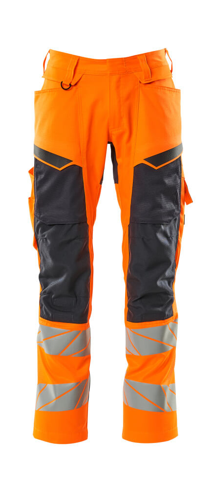 MASCOT® Hose mit Knietaschen 19579-236 Hi-vis Orange/Schwarzblau