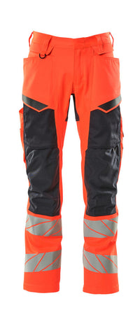 MASCOT® Hose mit Knietaschen 19579-236 Hi-vis Rot/Schwarzblau