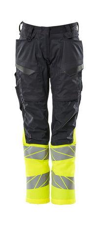 MASCOT® Hose mit Knietaschen 19678-236 Schwarzblau/Hi-vis Gelb