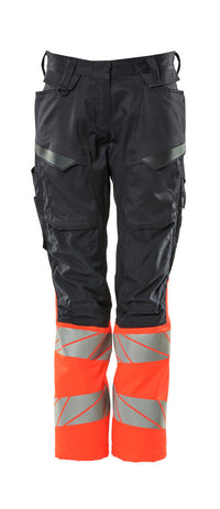 MASCOT® Hose mit Knietaschen 19678-236 Schwarzblau/Hi-vis Rot