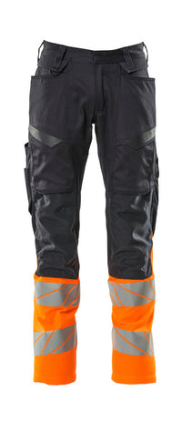 MASCOT® Hose mit Knietaschen 19679-236 Schwarzblau/Hi-vis Orange