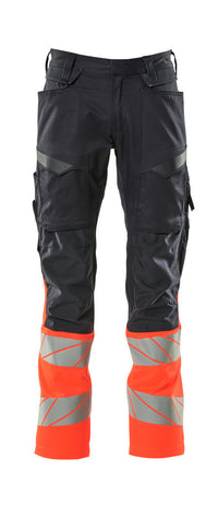 MASCOT® Hose mit Knietaschen 19679-236 Schwarzblau/Hi-vis Rot