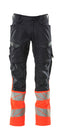 Schwarzblau/Hi-vis Rot