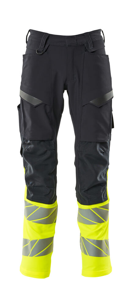 MASCOT® Hose mit Knietaschen 19879-711 Schwarzblau/Hi-vis Gelb