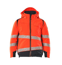 MASCOT® Winterjacke für Kinder 19935-449 Hi-vis Rot/Schwarzblau