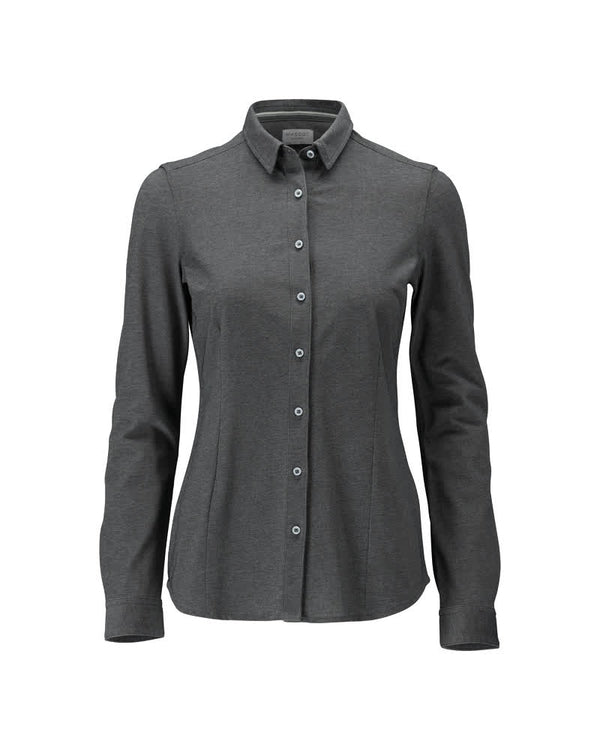 MASCOT® Hemd 20014-741 Dunkelanthrazit/Hellgrau-meliert