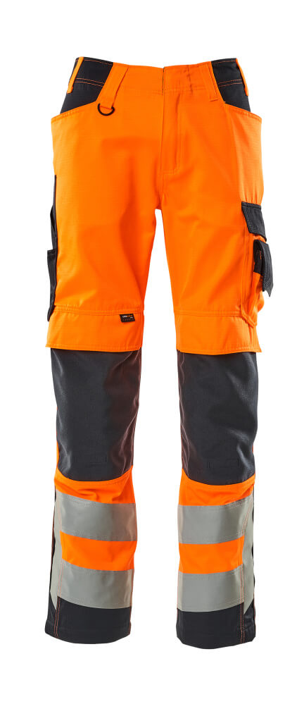 MASCOT® Hose mit Knietaschen 20879-236 Hi-vis Orange/Schwarzblau