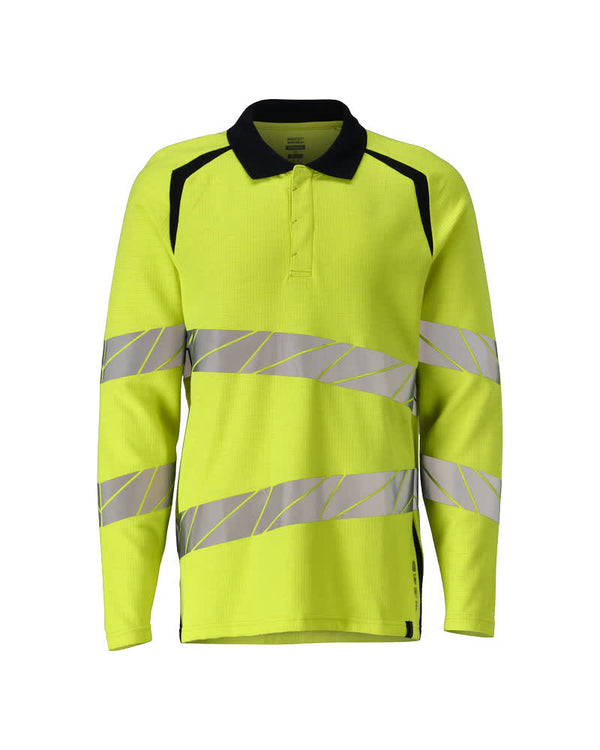 MASCOT® Polo-Shirt, Langarm 21383-327 Hi-vis Gelb/Schwarzblau