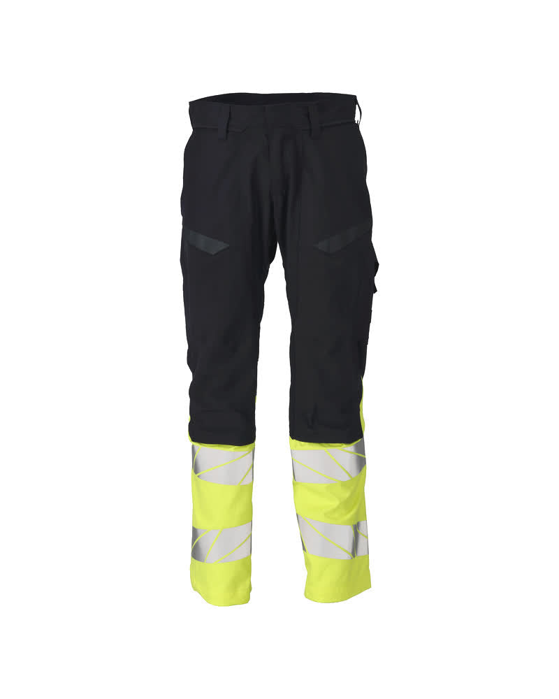 MASCOT® Hose mit Knietaschen 21479-281 Schwarzblau/Hi-vis Gelb