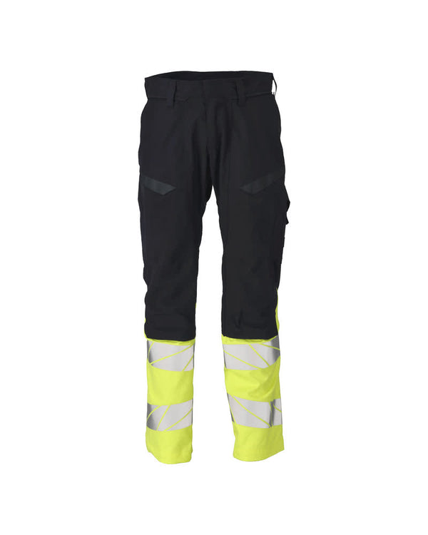 MASCOT® Hose mit Knietaschen 21479-281 Schwarzblau/Hi-vis Gelb