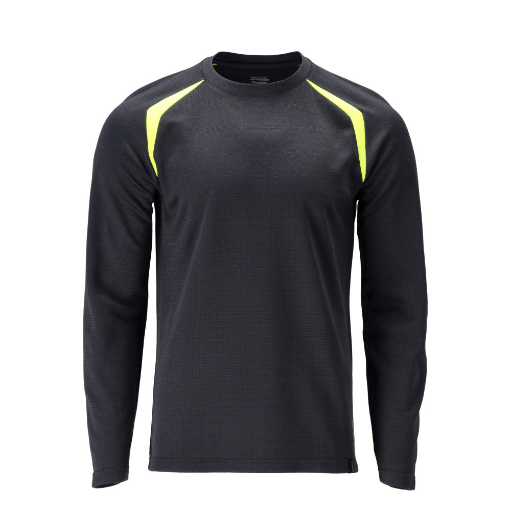 MASCOT® Langarmshirt 21581-327 Schwarzblau/Hi-vis Gelb