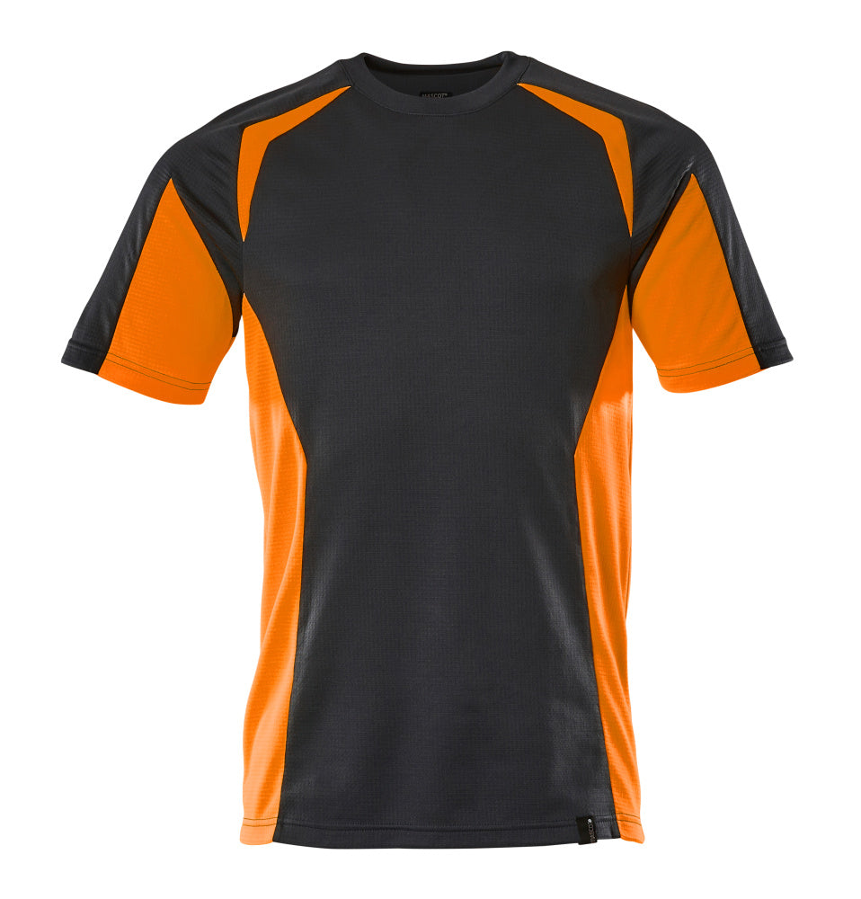 MASCOT® T-Shirt 22082-771 Schwarzblau/Hi-vis Orange