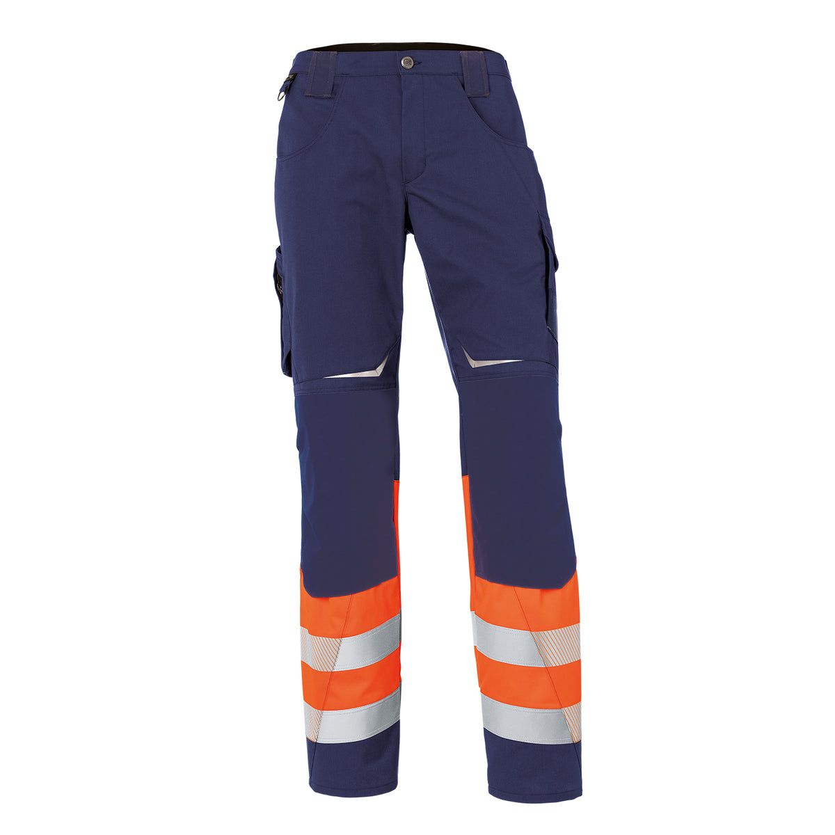 KÜBLER REFLECTIQ Hose Klasse 1 2208 8340 warnorange/dunkelblau