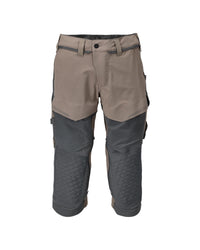 MASCOT® Dreiviertel-Hose mit Knietaschen 22249-605 Dunkel Sandbeige/Anthrazitgrau