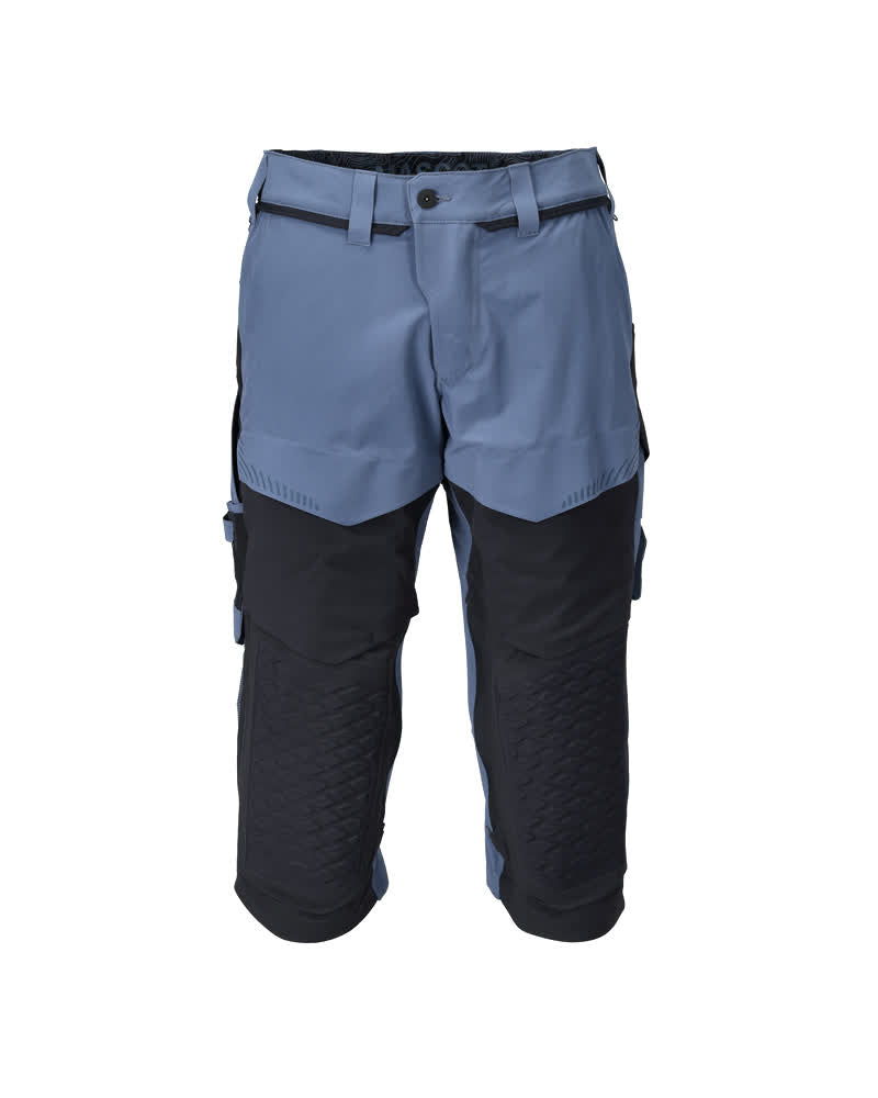 MASCOT® Dreiviertel-Hose mit Knietaschen 22249-605 Steinblau/Schwarzblau